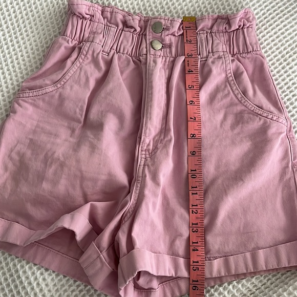 H&M Pink High Waist Women Shorts - Picture 8 of 8